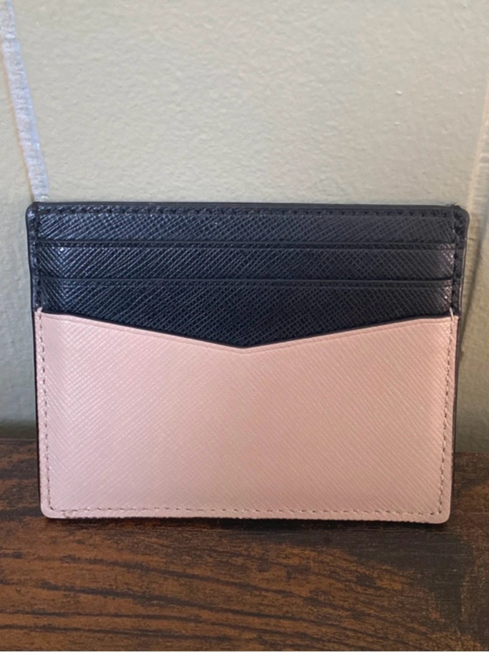 kate spade Two-Tone Beige and Black Slim Card Case - Picture 3 of 5
